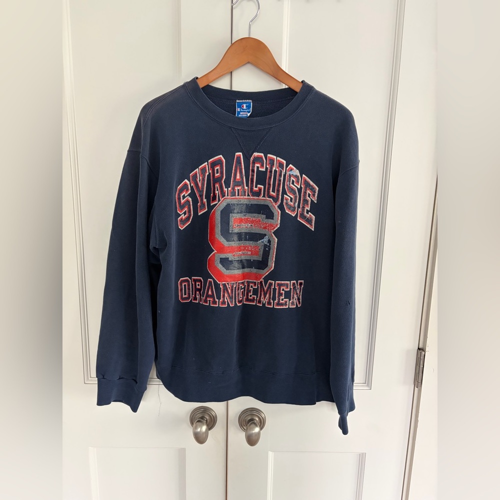 Vintage Syracuse Orangemen Champion Sweater Crew Neck Men’s Size Extra Large